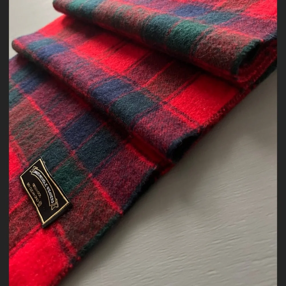 Vtg James Pringle Weavers 100% Wool Scarf